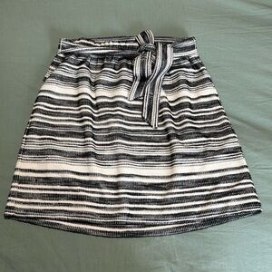 Loft M striped skirt